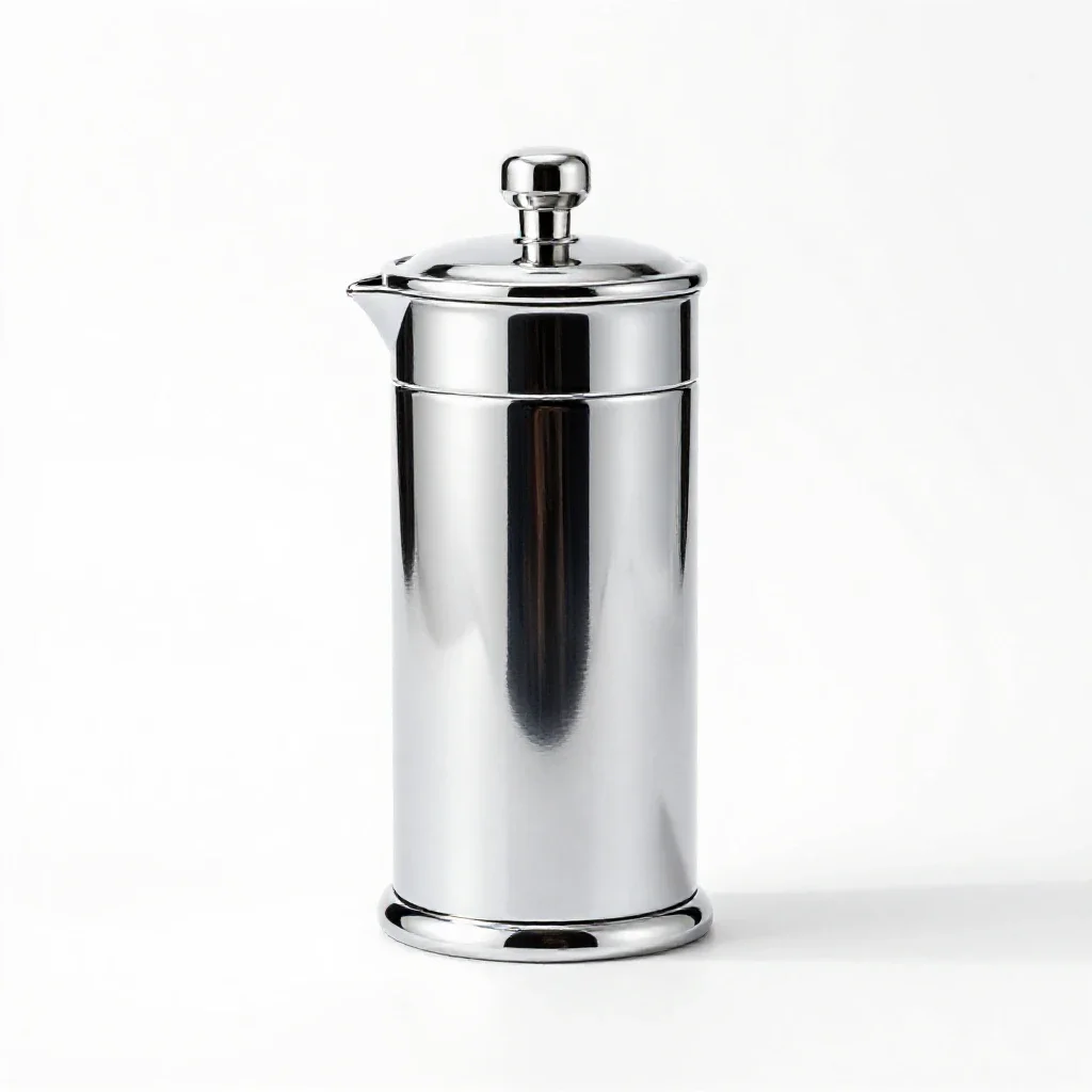 Portable espresso press isolated on a white background