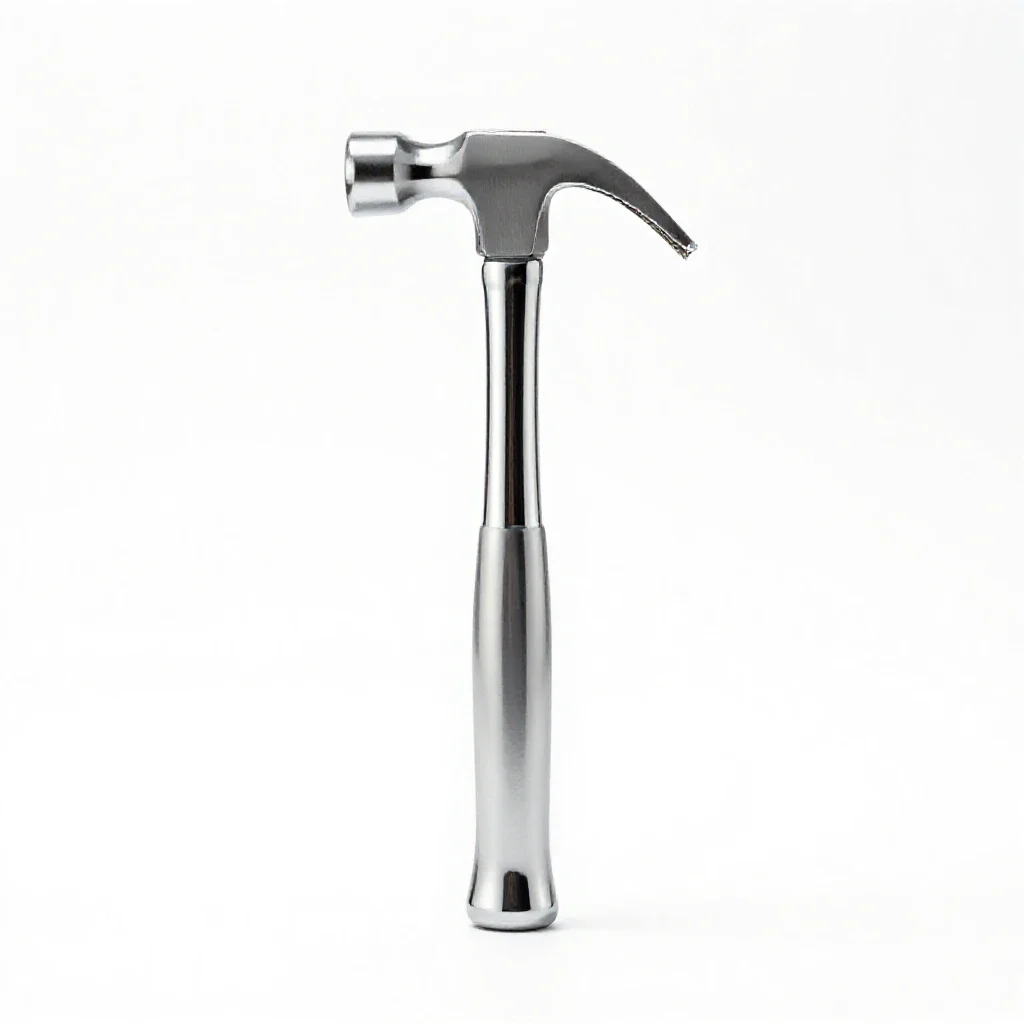 Rock hammer isolated on a white background