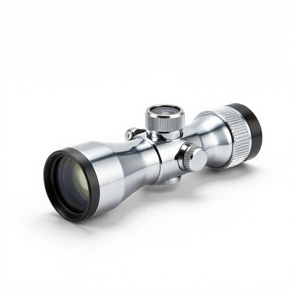 Spotting scope isolated on a white background