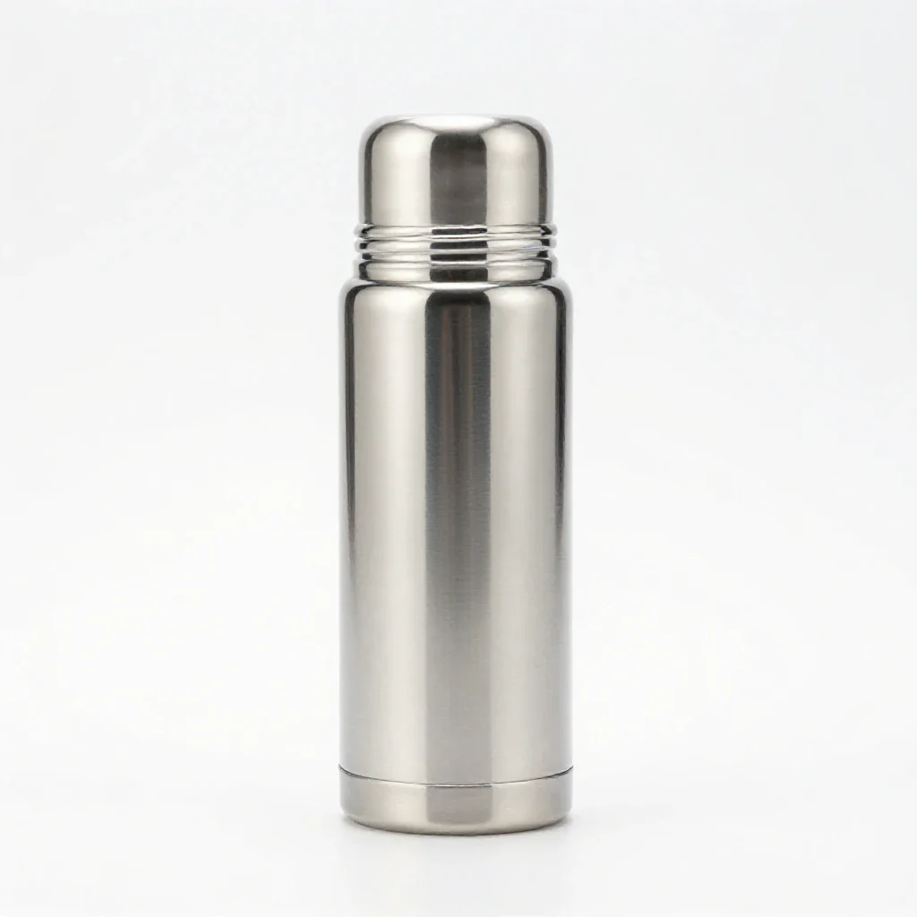 Thermos flask isolated on a white background
