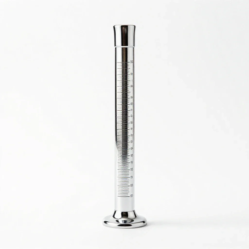 Graduated cylinder isolated on a white background