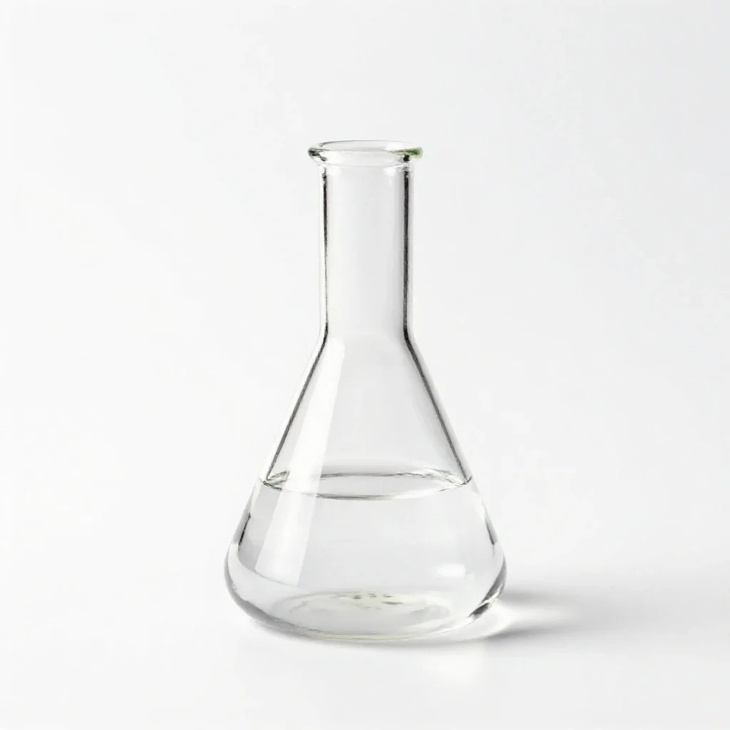 Laboratory flask isolated on a white background