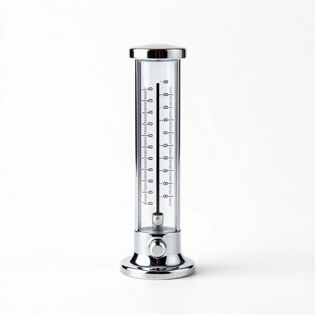 Rain gauge isolated on a white background