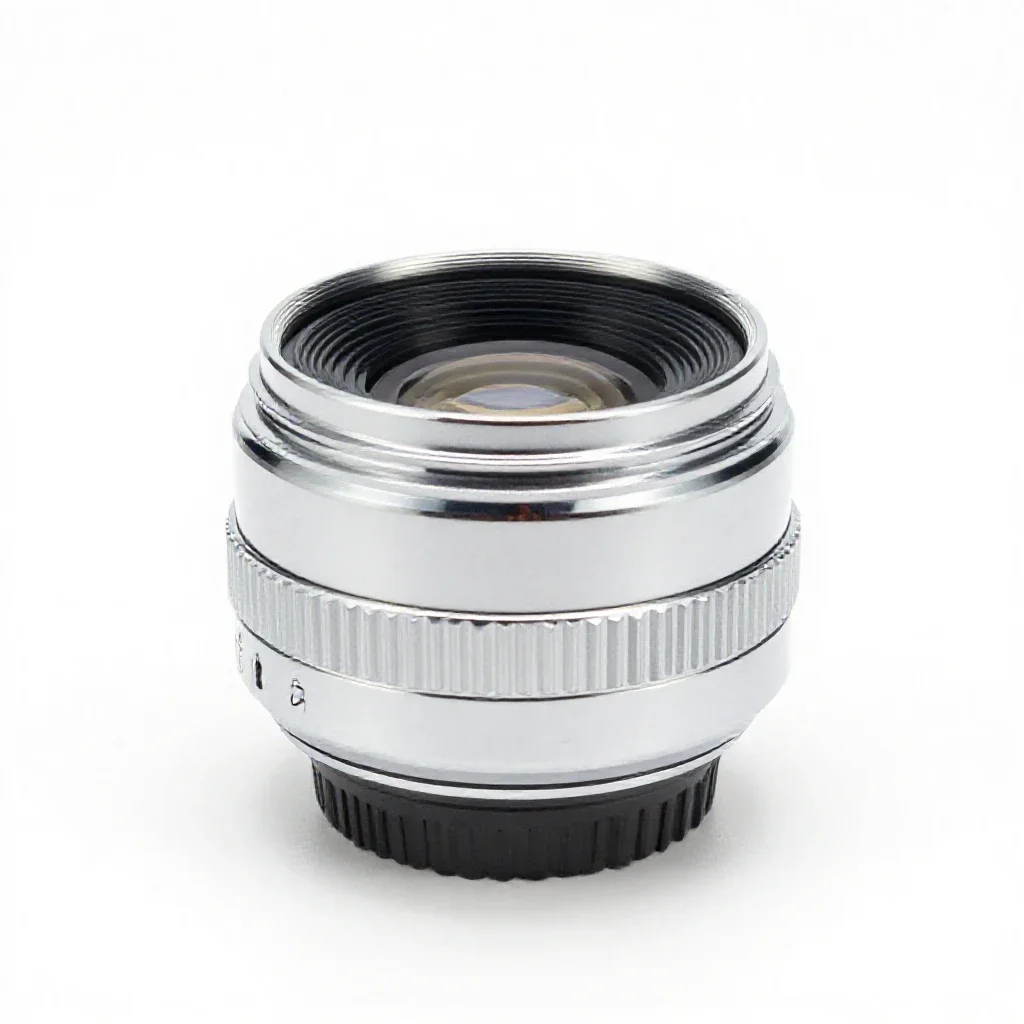 Set of lens elements isolated on a white background