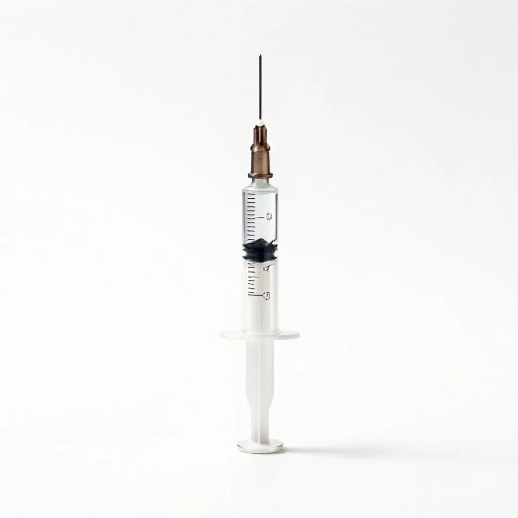 Syringe isolated on a white background