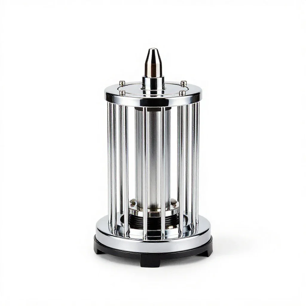 Tesla coil isolated on a white background