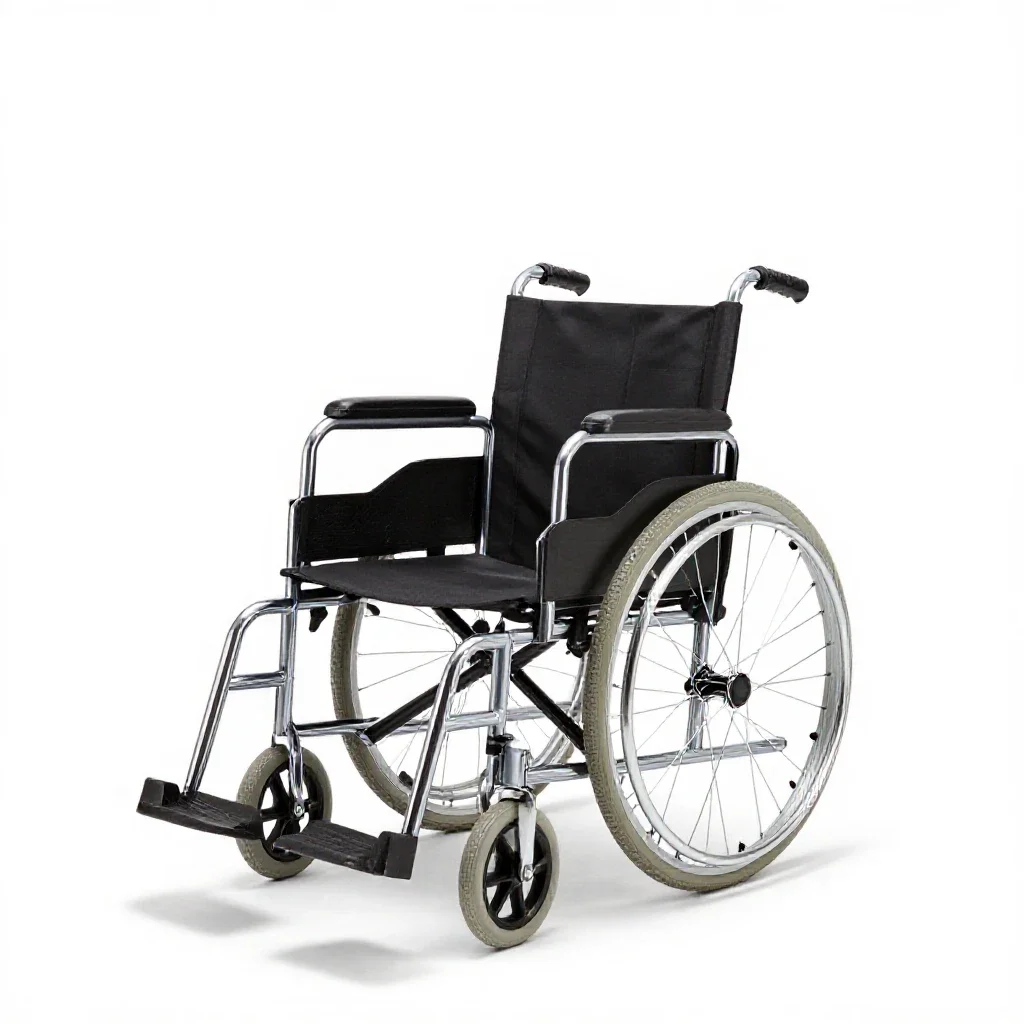 Wheelchair isolated on a white background