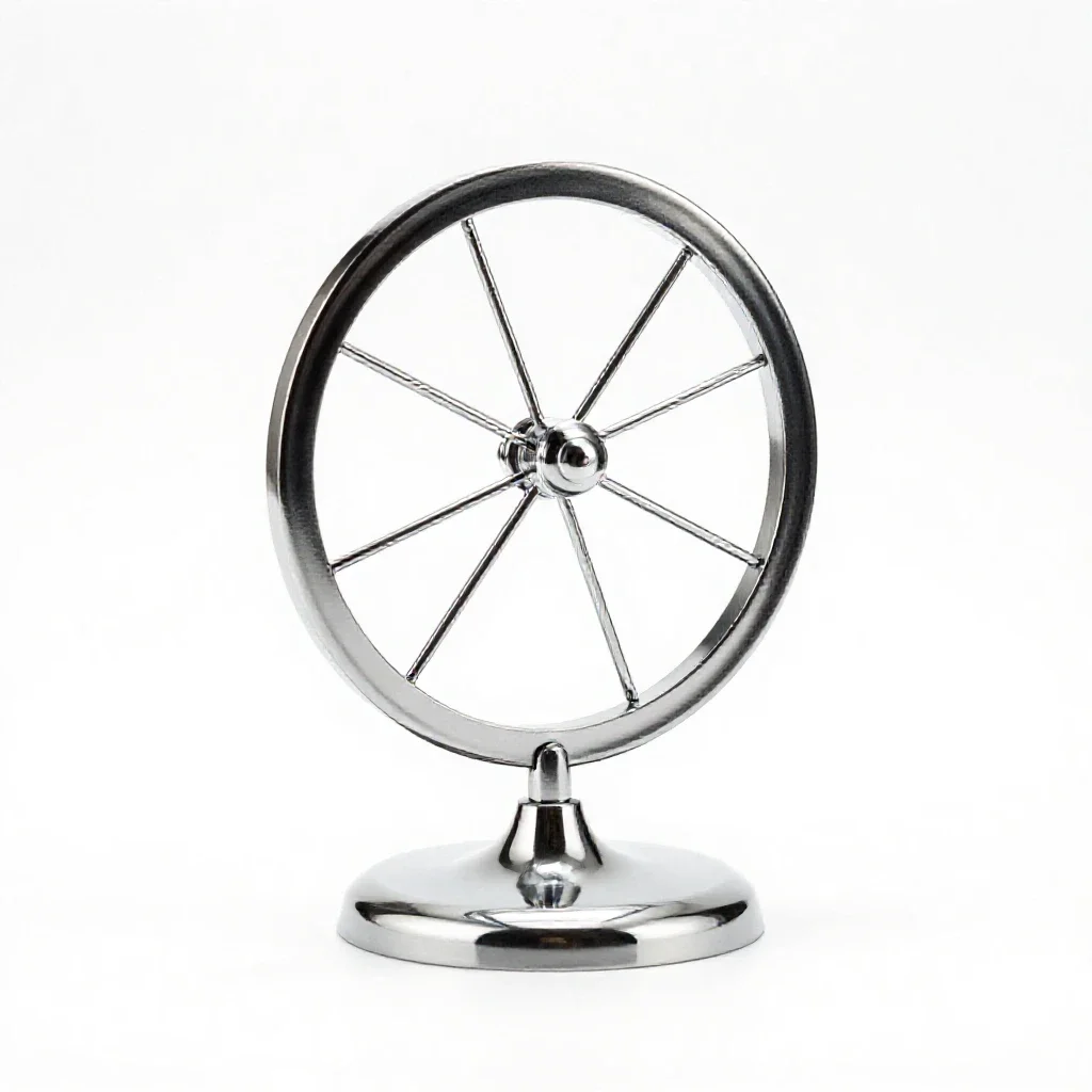 Orrery model isolated on a white background