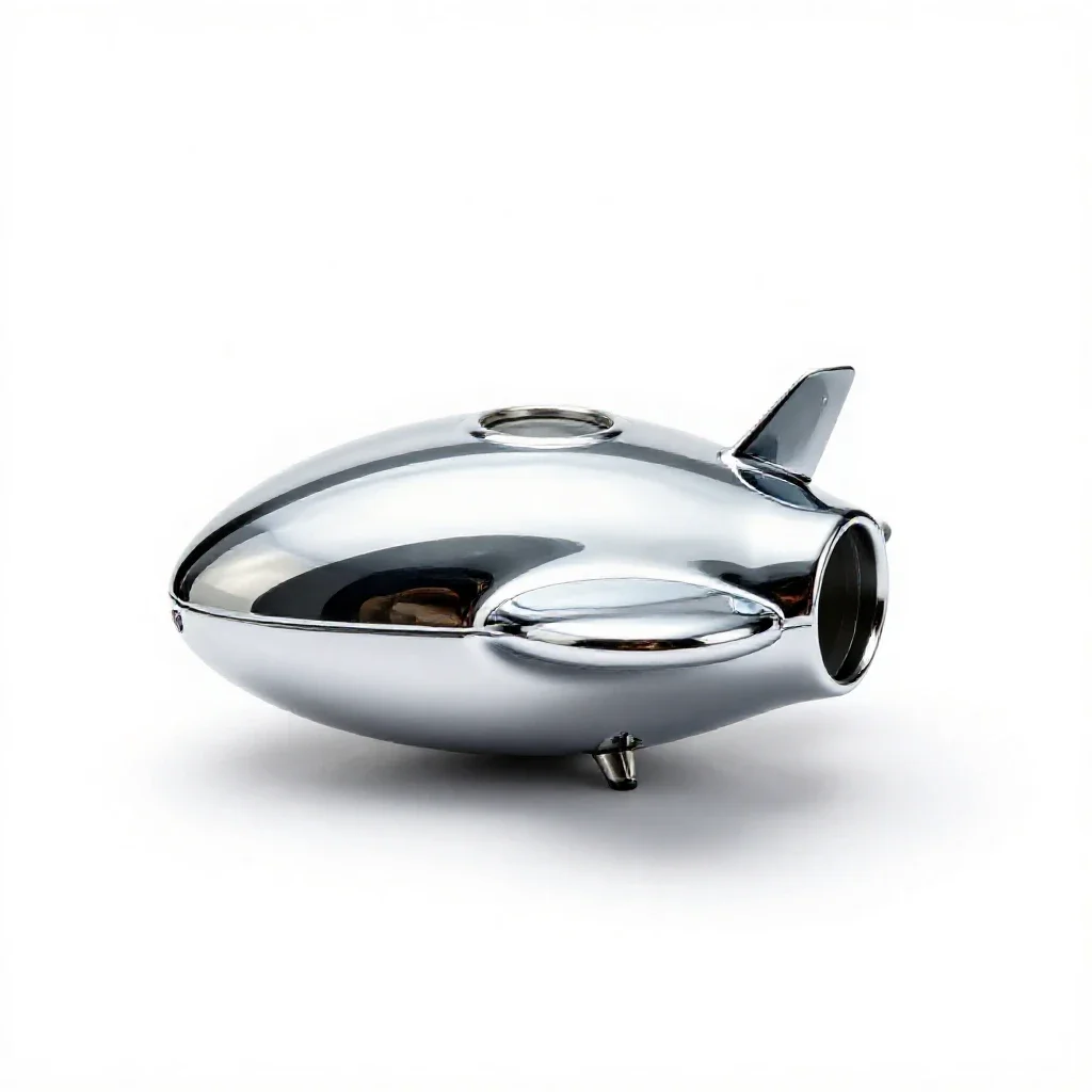 Cargo drop pod isolated on a white background