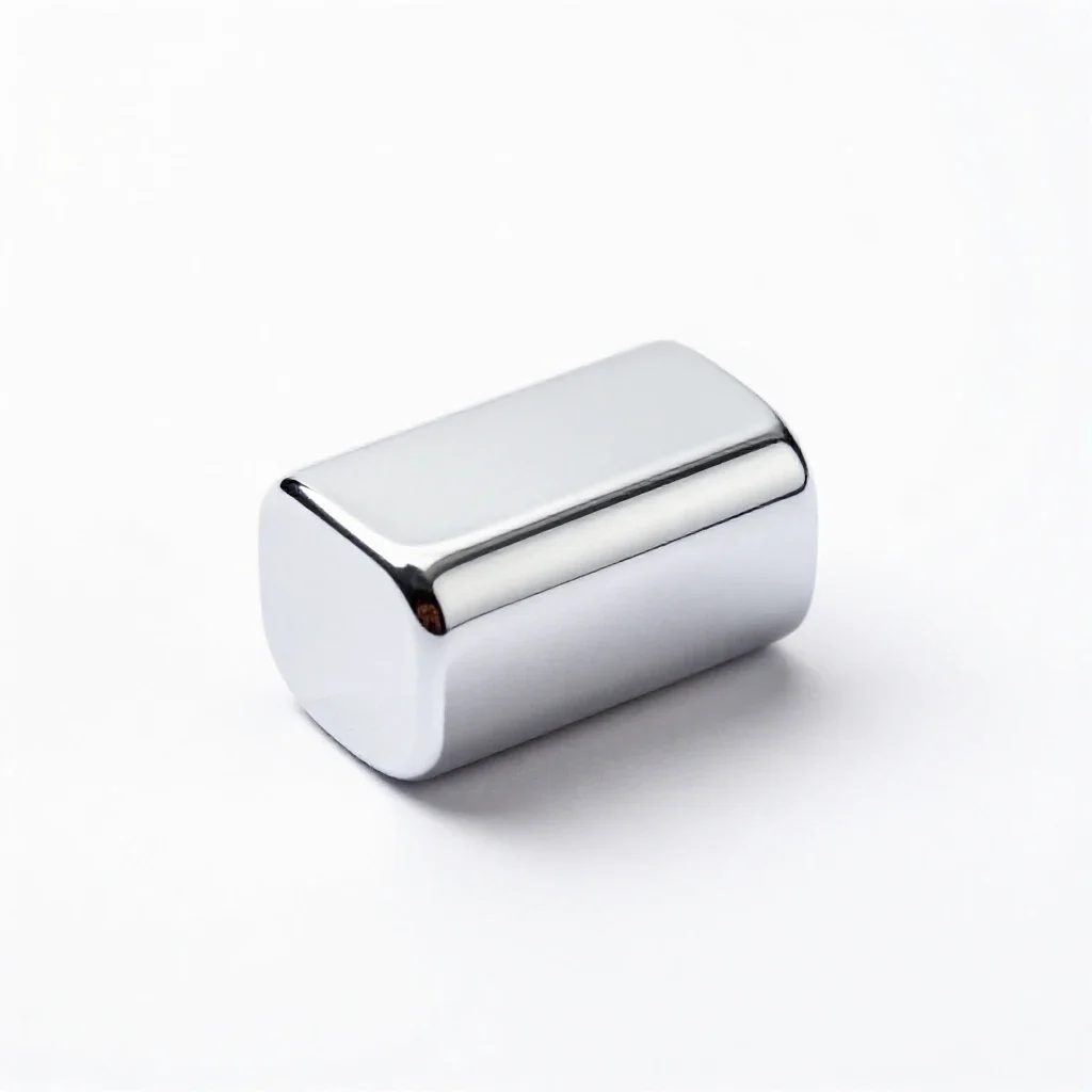 Holographic projector puck isolated on a white background