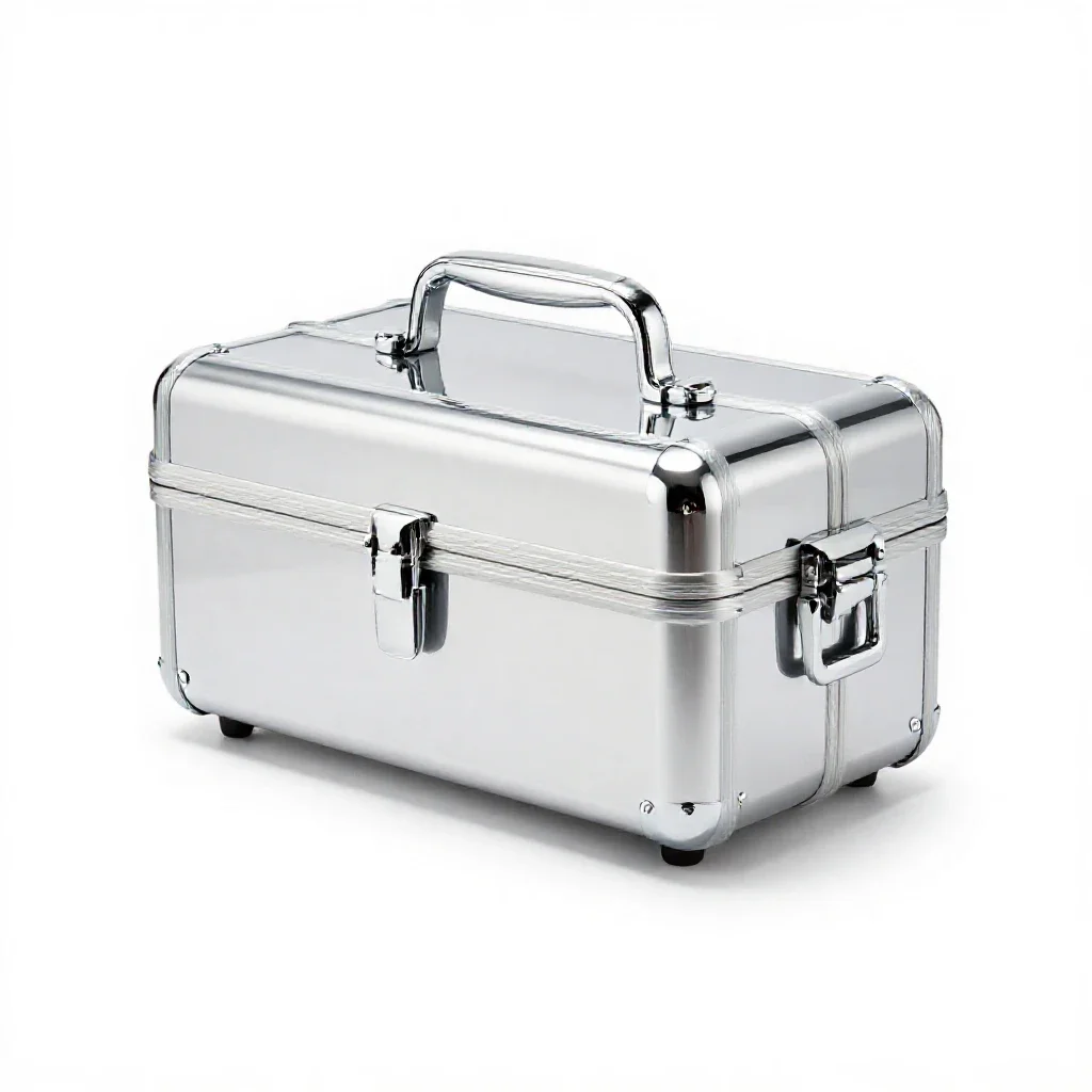 Sample containment case isolated on a white background