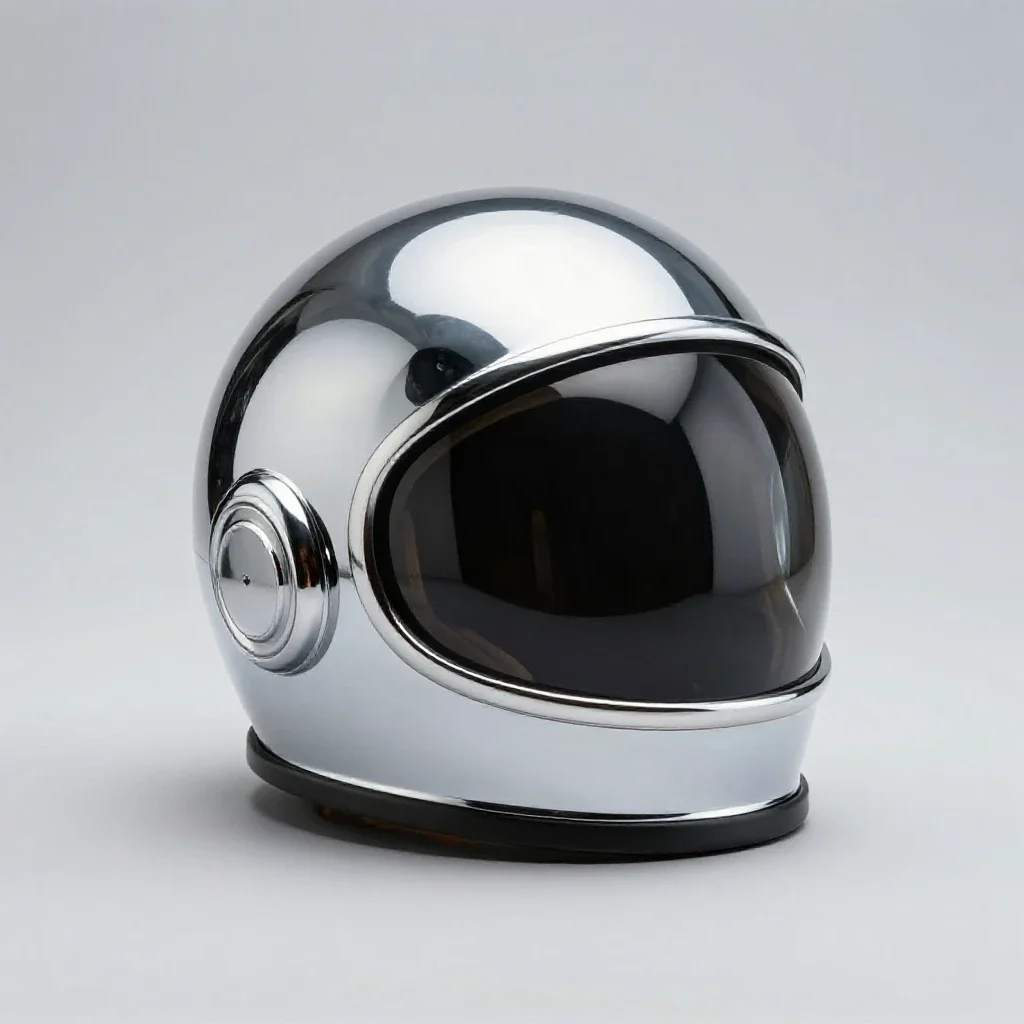 Space helmet isolated on a white background