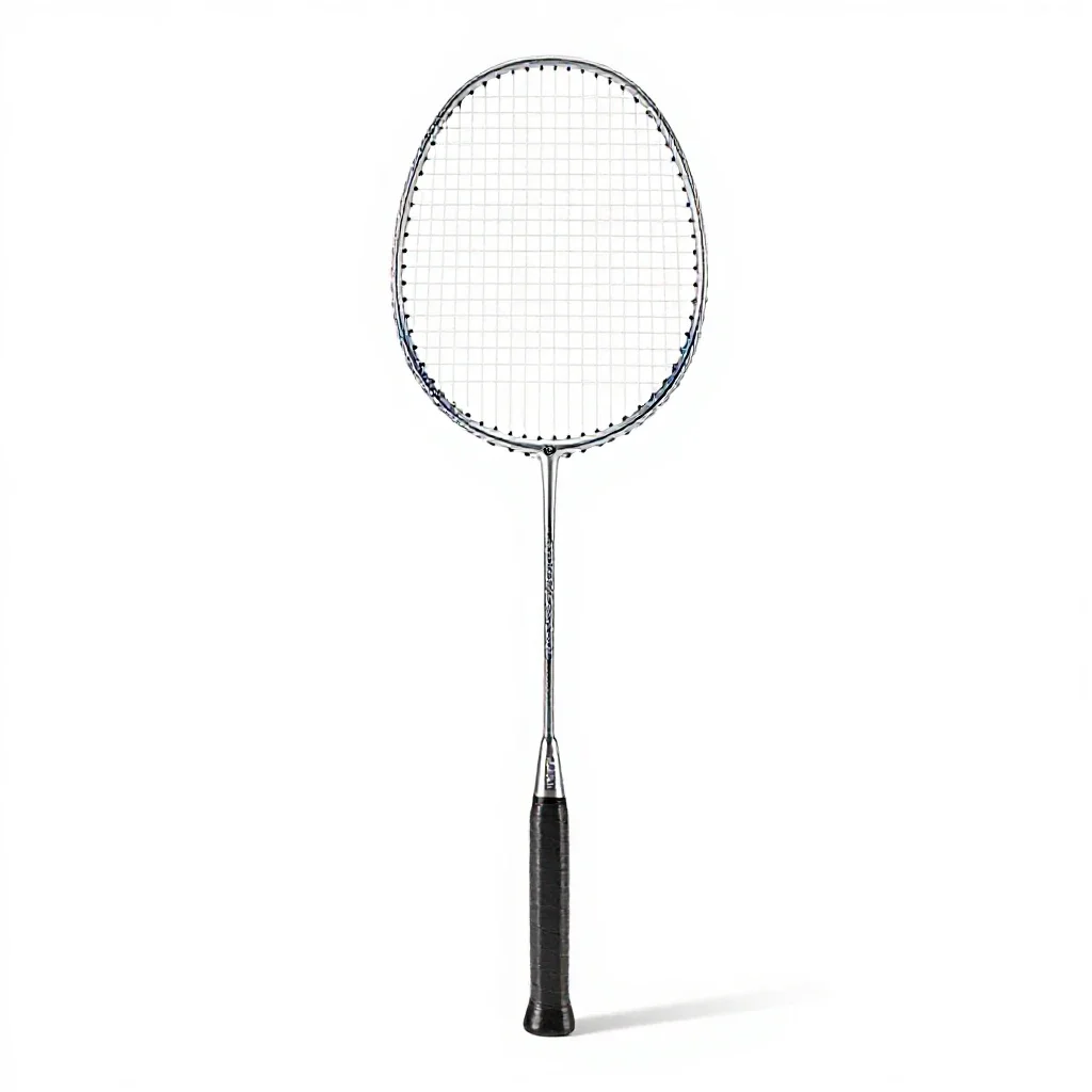 Badminton racquet isolated on a white background