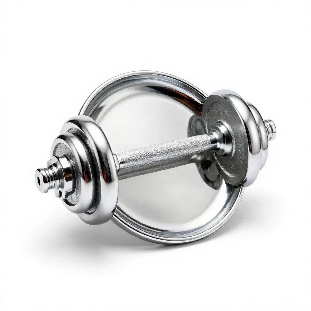 Barbell plate isolated on a white background