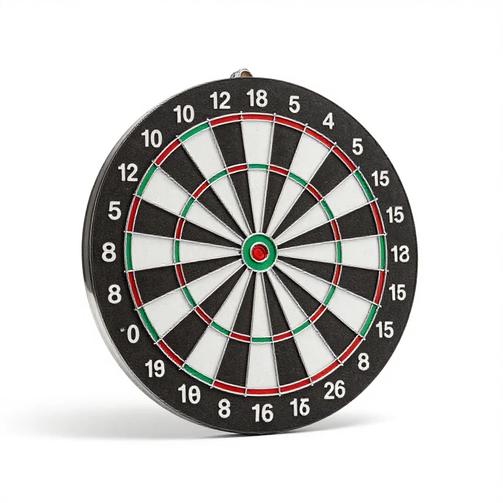Dart board isolated on a white background