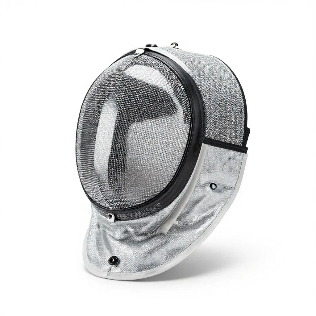 Fencing mask isolated on a white background