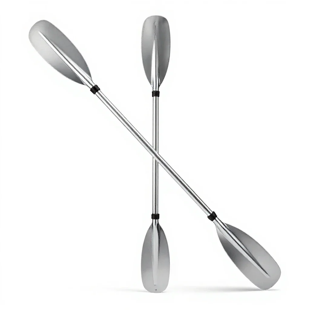 Kayak paddle isolated on a white background