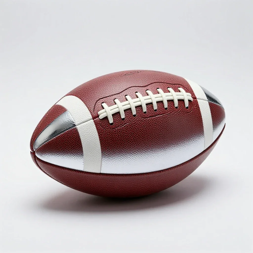 Leather football isolated on a white background