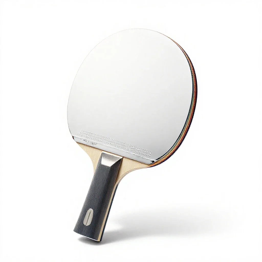 Table tennis paddle isolated on a white background
