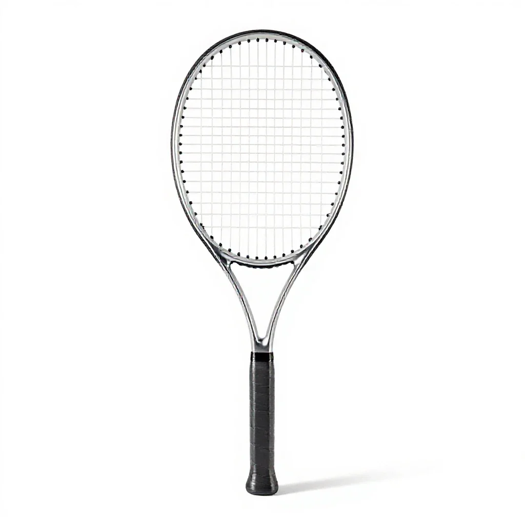 Tennis racquet isolated on a white background