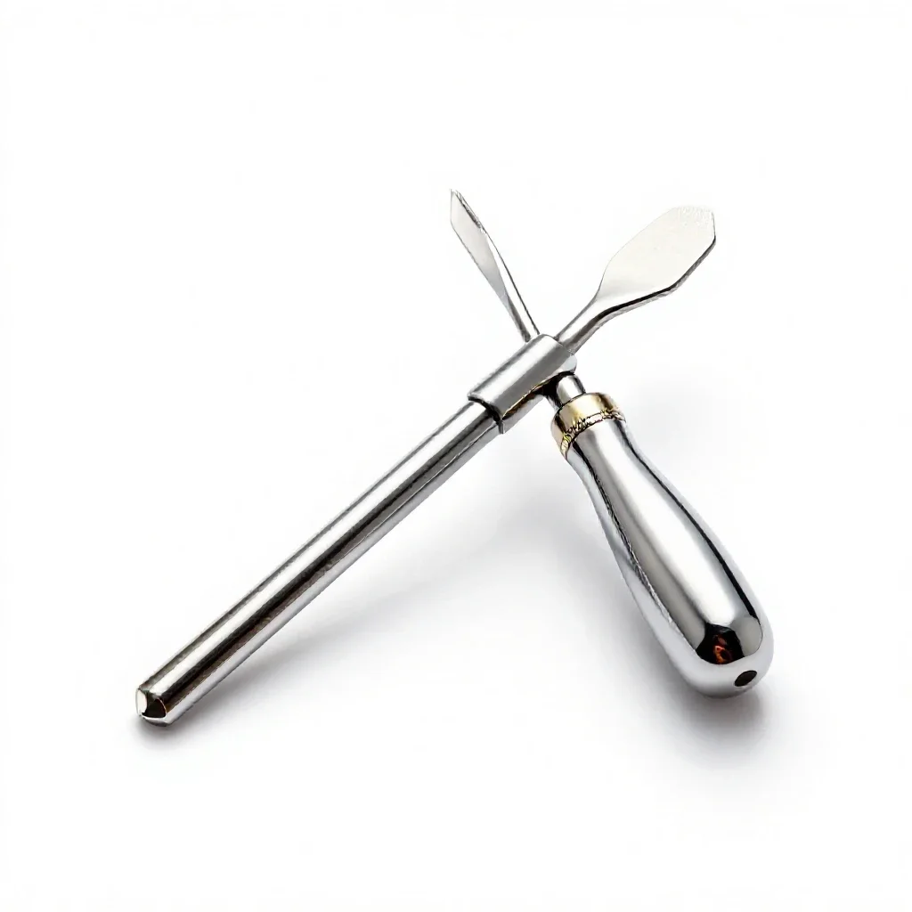 Linocut carving tool isolated on a white background