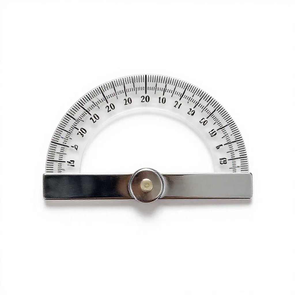 Protractor isolated on a white background