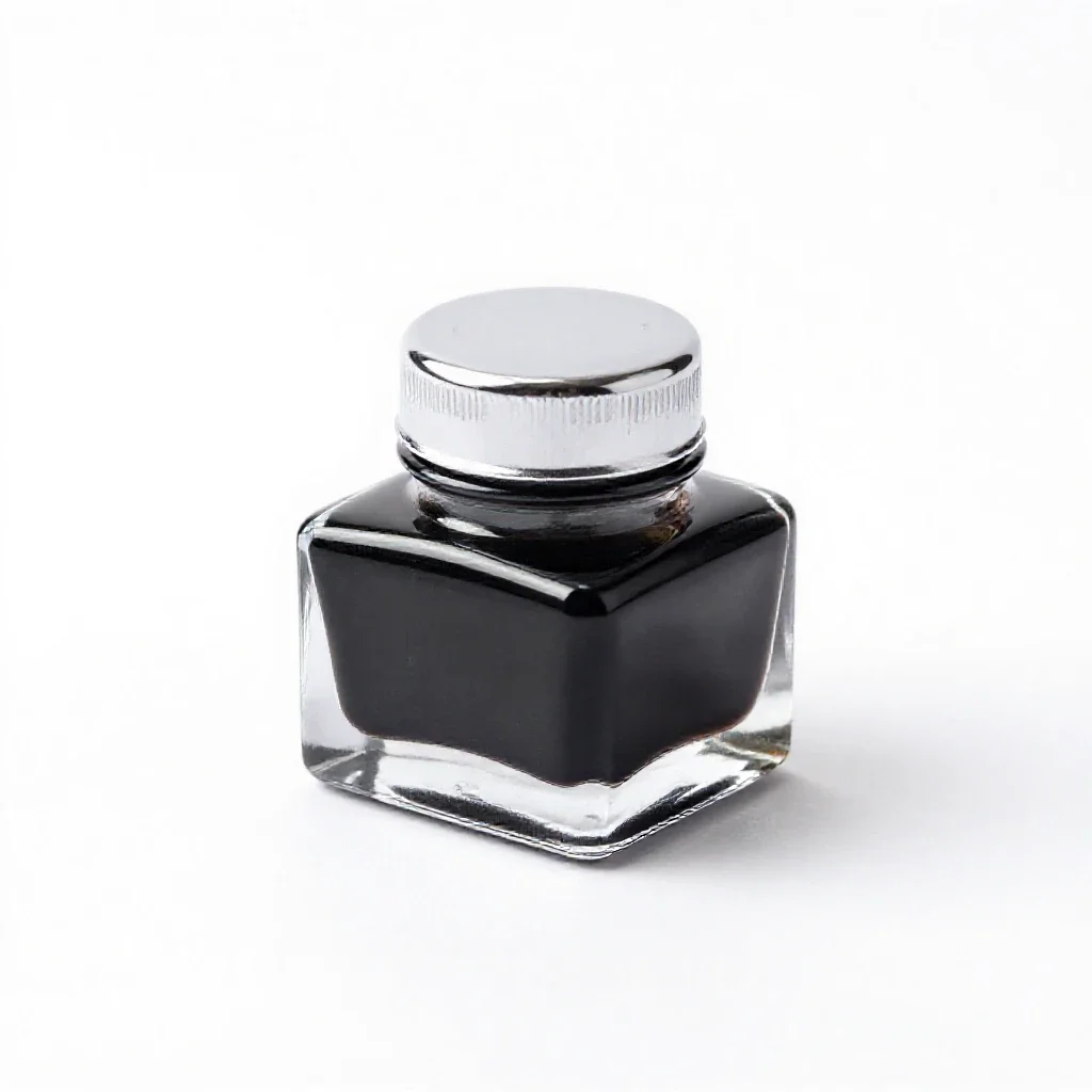 Inkwell isolated on a white background