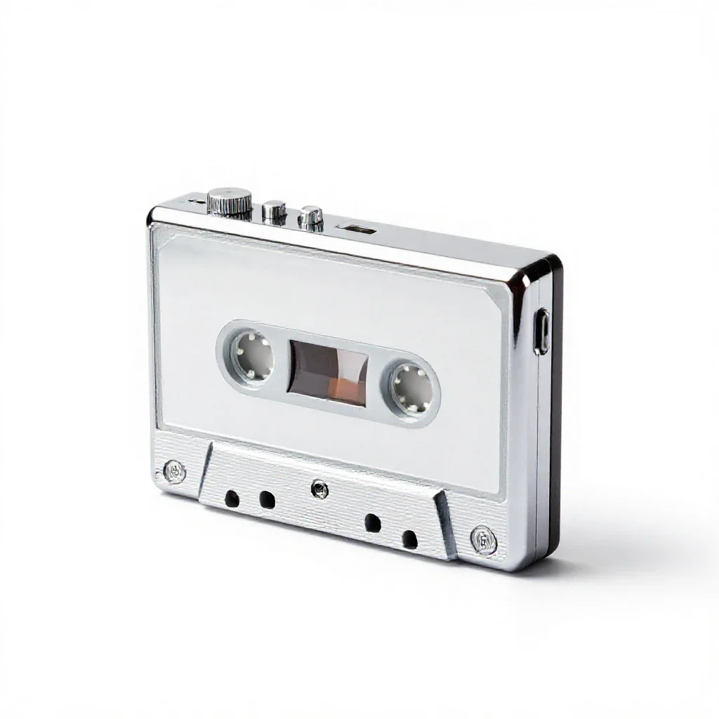 Cassette walkman isolated on a white background