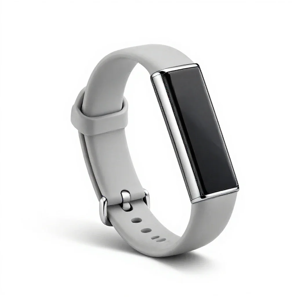 Fitness tracker band isolated on a white background