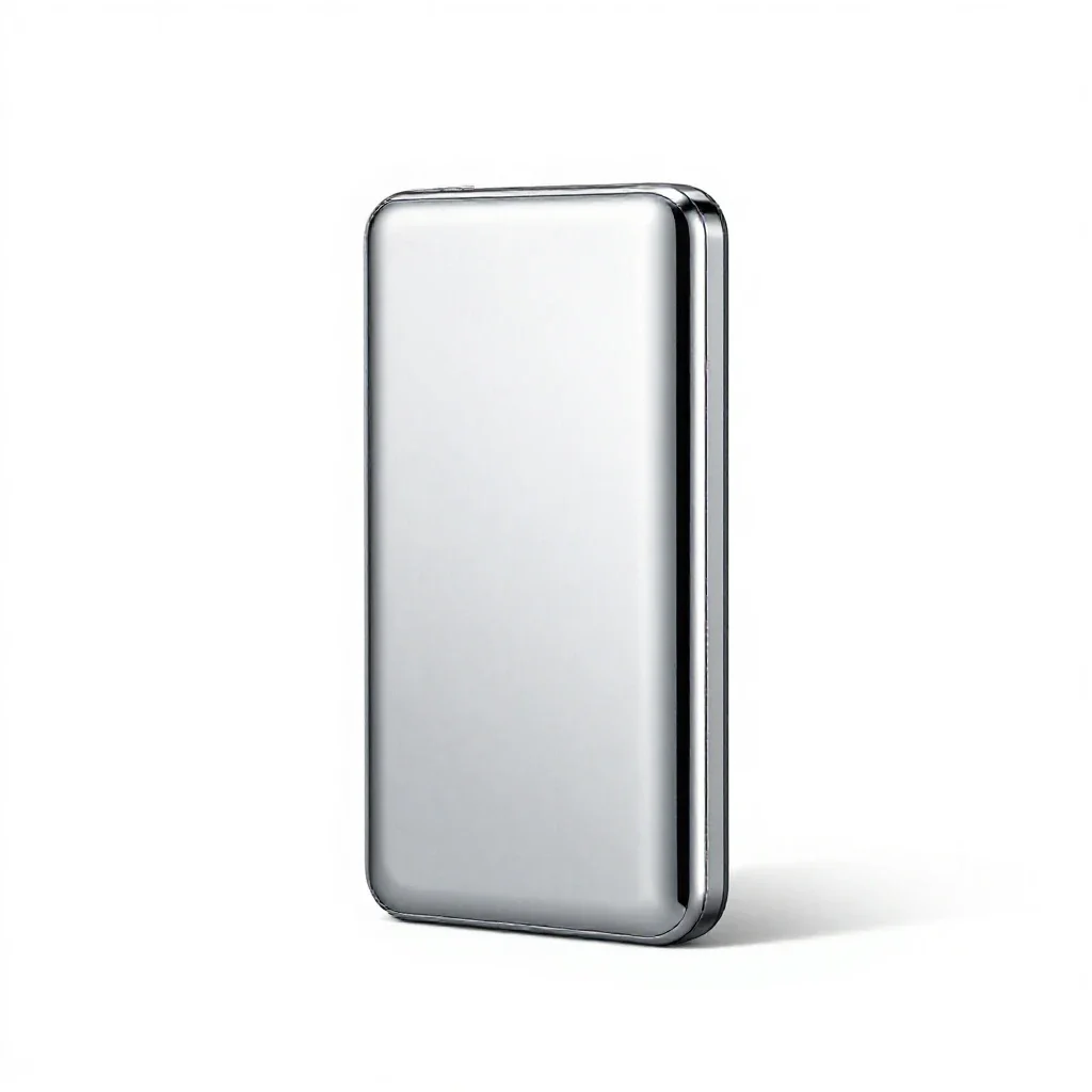 Portable power bank isolated on a white background