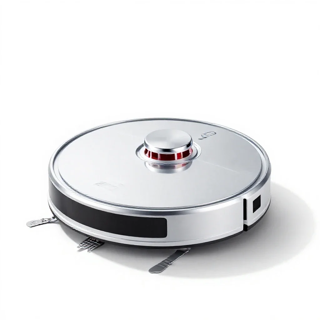 Robot vacuum isolated on a white background