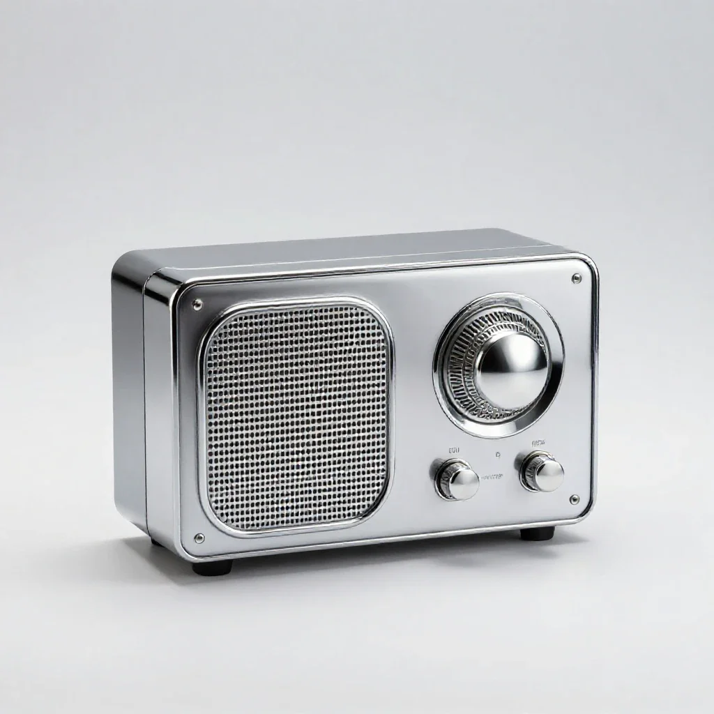 Shortwave radio isolated on a white background