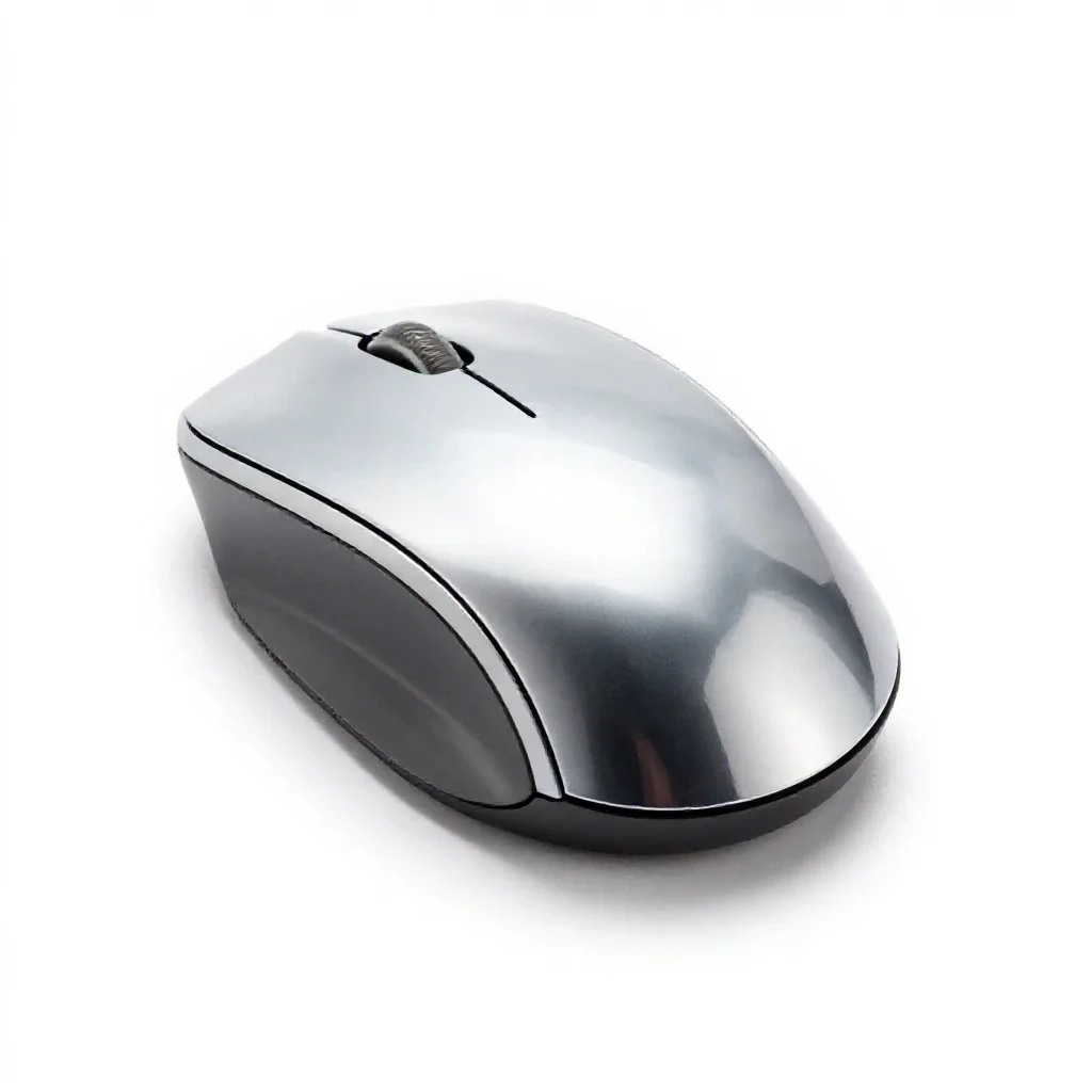 Vertical ergonomic mouse isolated on a white background