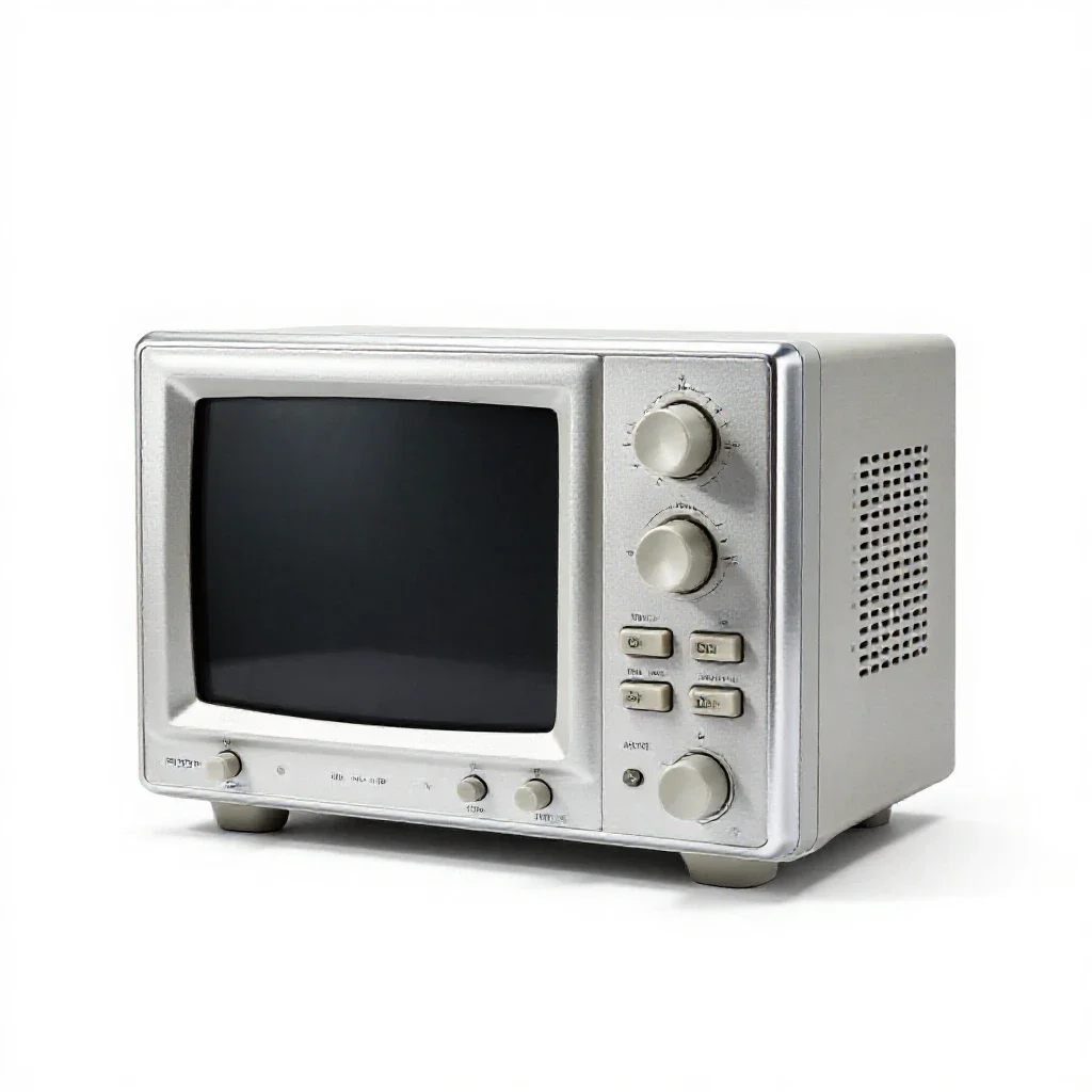 Oscilloscope isolated on a white background