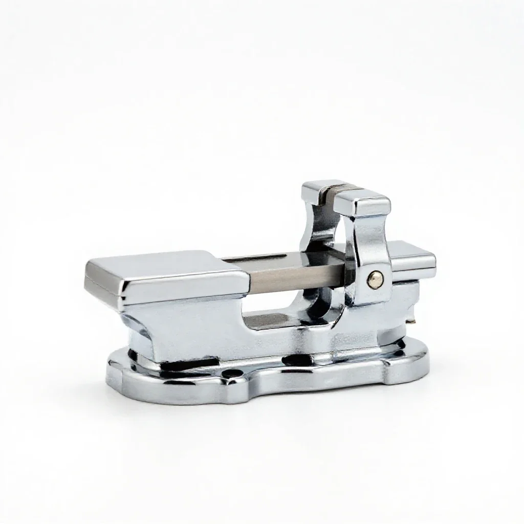 Benchtop vise isolated on a white background
