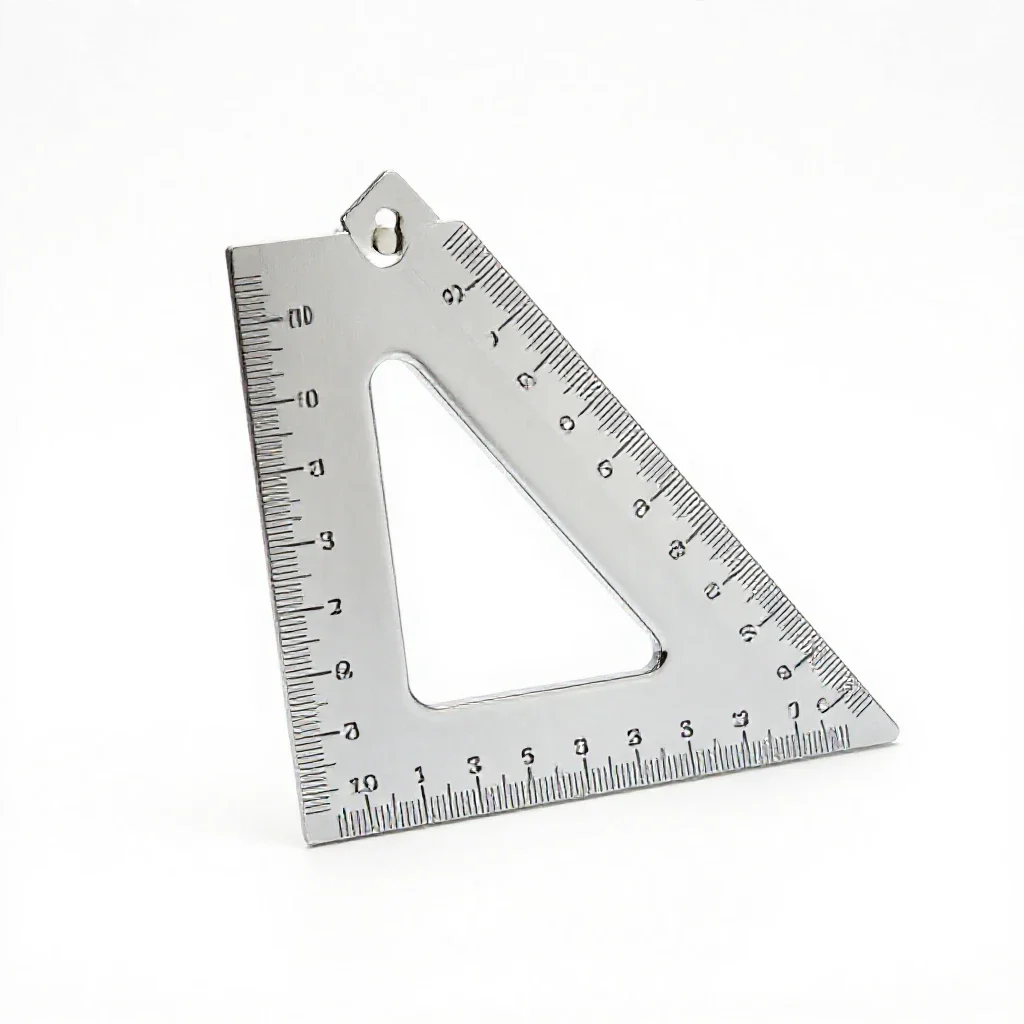 Carpenter's square isolated on a white background
