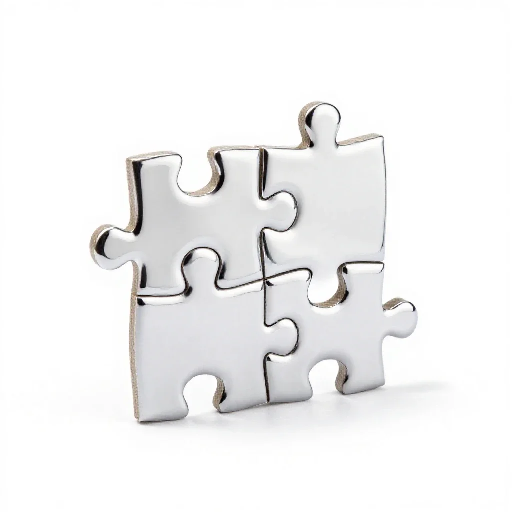 Jigsaw isolated on a white background