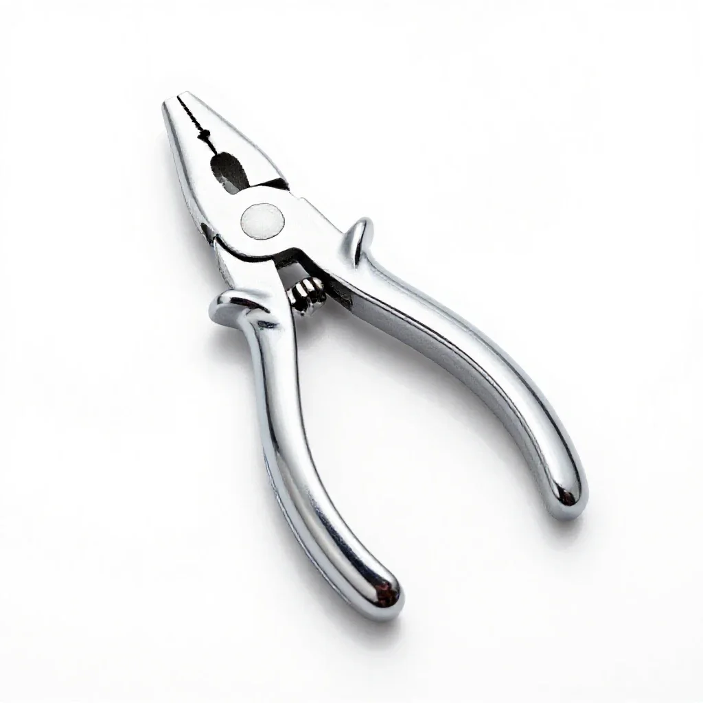 Pair of locking pliers isolated on a white background