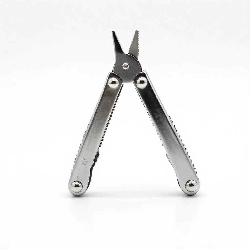 Pocket multitool isolated on a white background