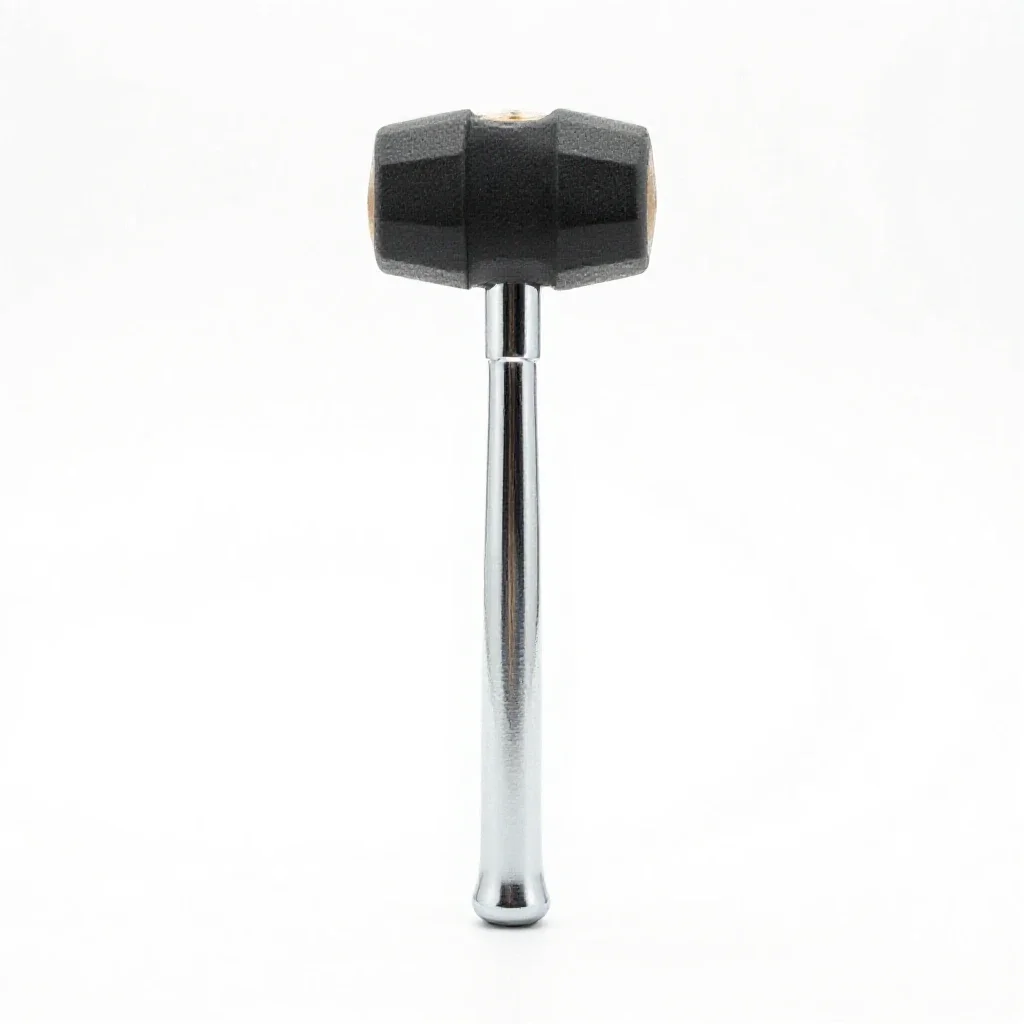 Rubber mallet isolated on a white background
