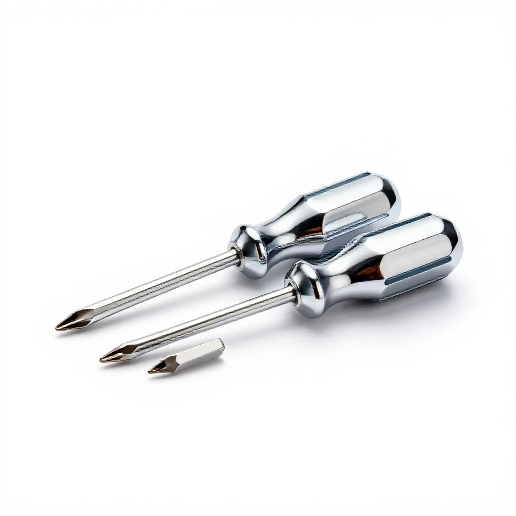 Set of screwdrivers isolated on a white background