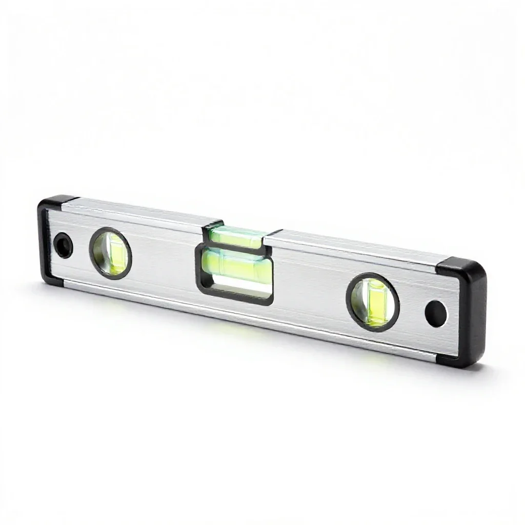 Spirit level isolated on a white background