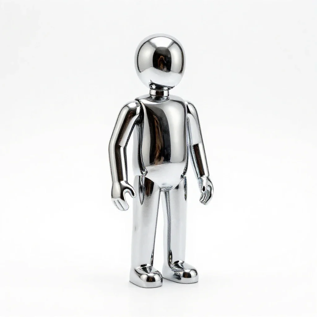 Marionette puppet isolated on a white background