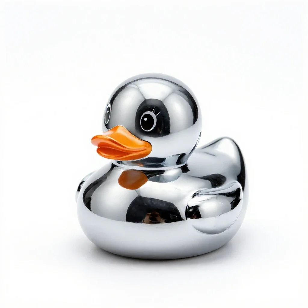 Rubber duck isolated on a white background