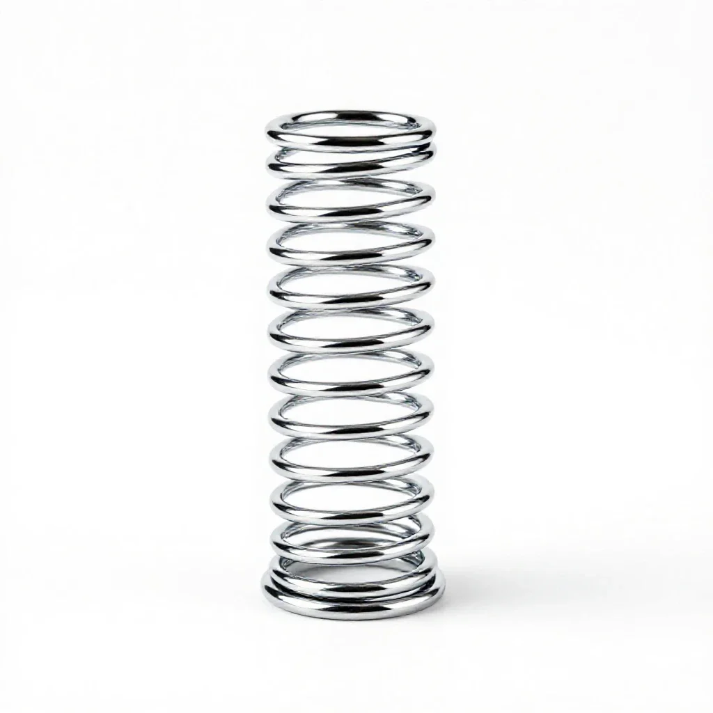 Slinky spring isolated on a white background