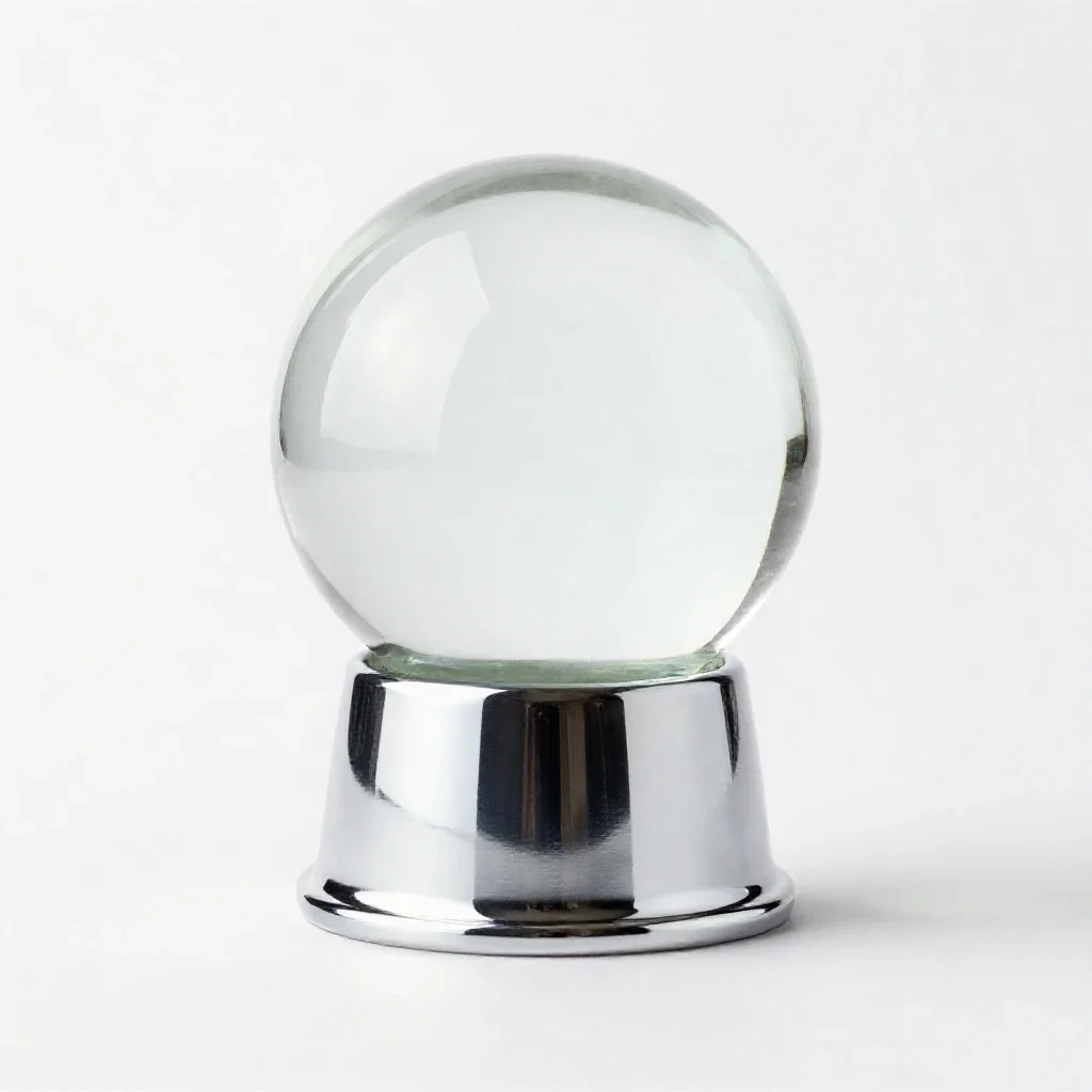 Snow globe isolated on a white background