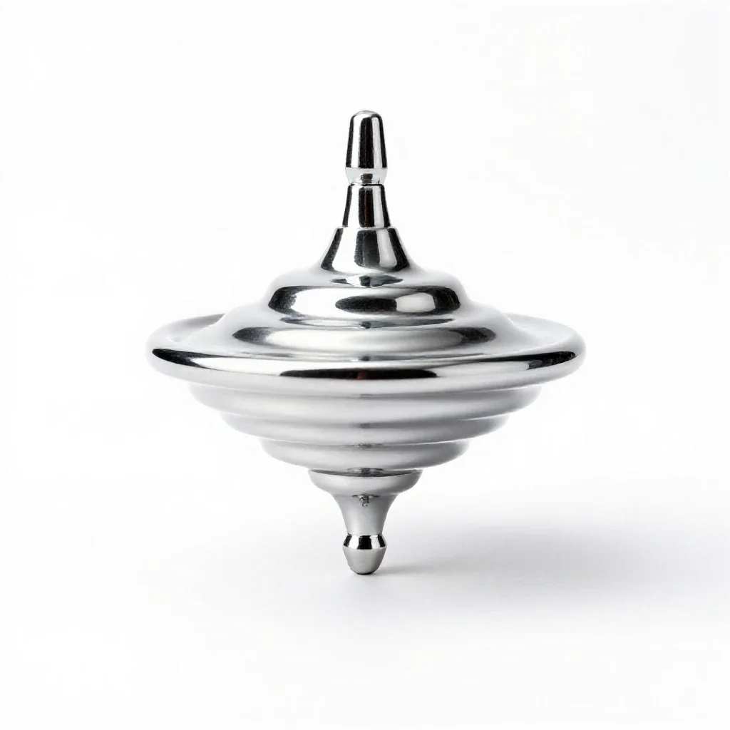 Spinning top isolated on a white background