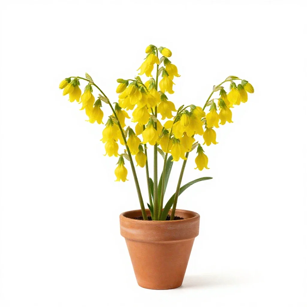 Bellwort isolated on a white background