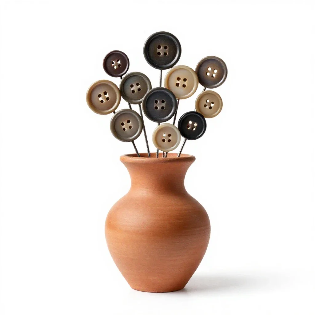 Billy buttons isolated on a white background