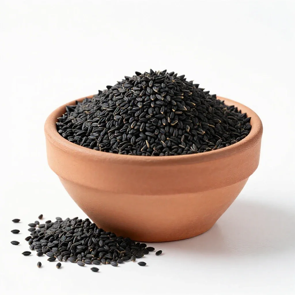Black caraway isolated on a white background